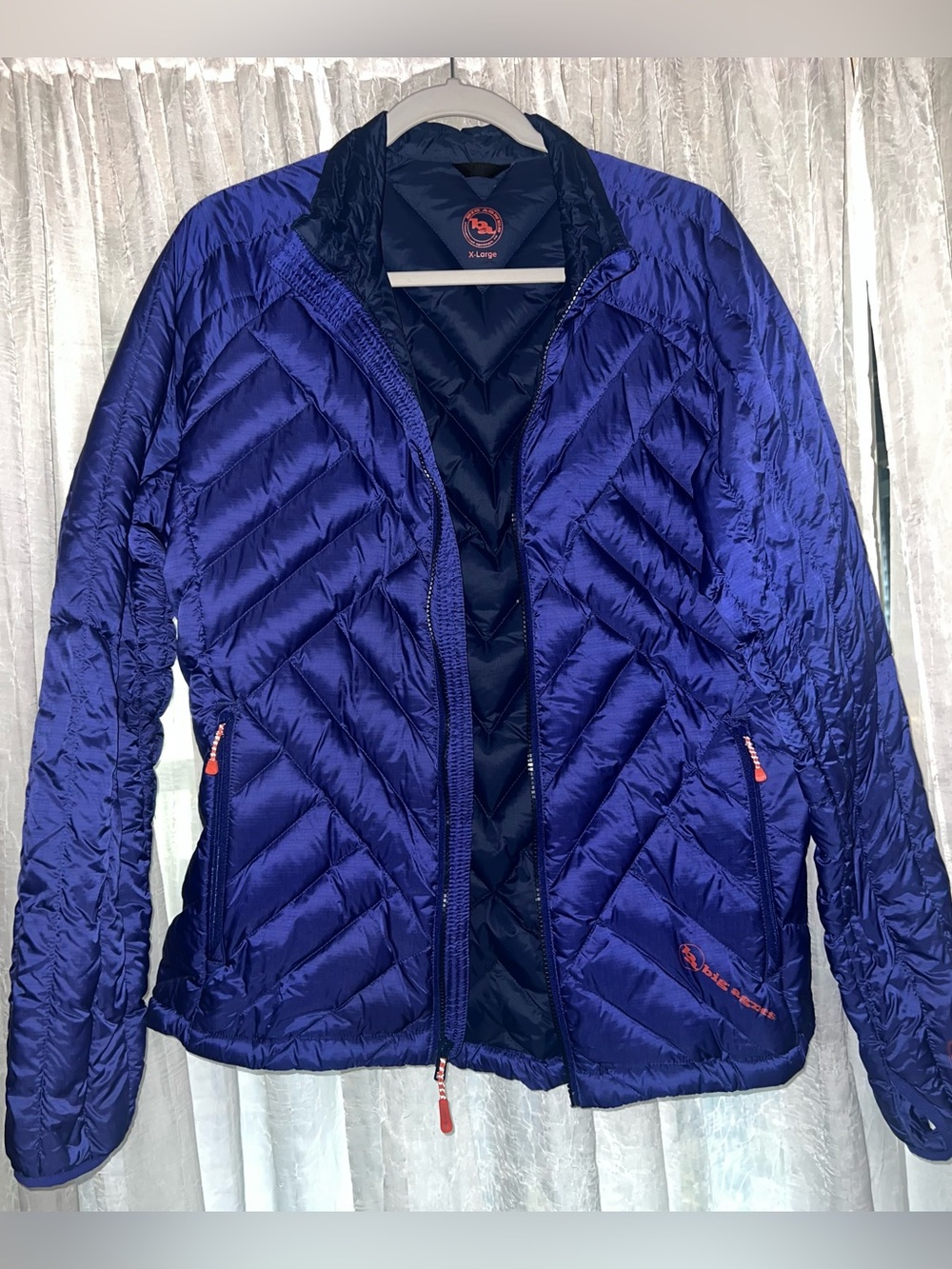 Big Agnes Hole In The Wall Down Jacket Ultralight Puffer Jacket Women’s XL Blue